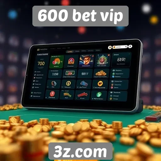 Interface e experiência do usuário no 600 bet vip